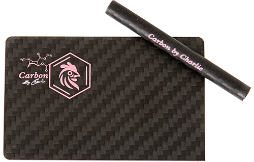 Pure Carbon Fiber Card & Straw Set